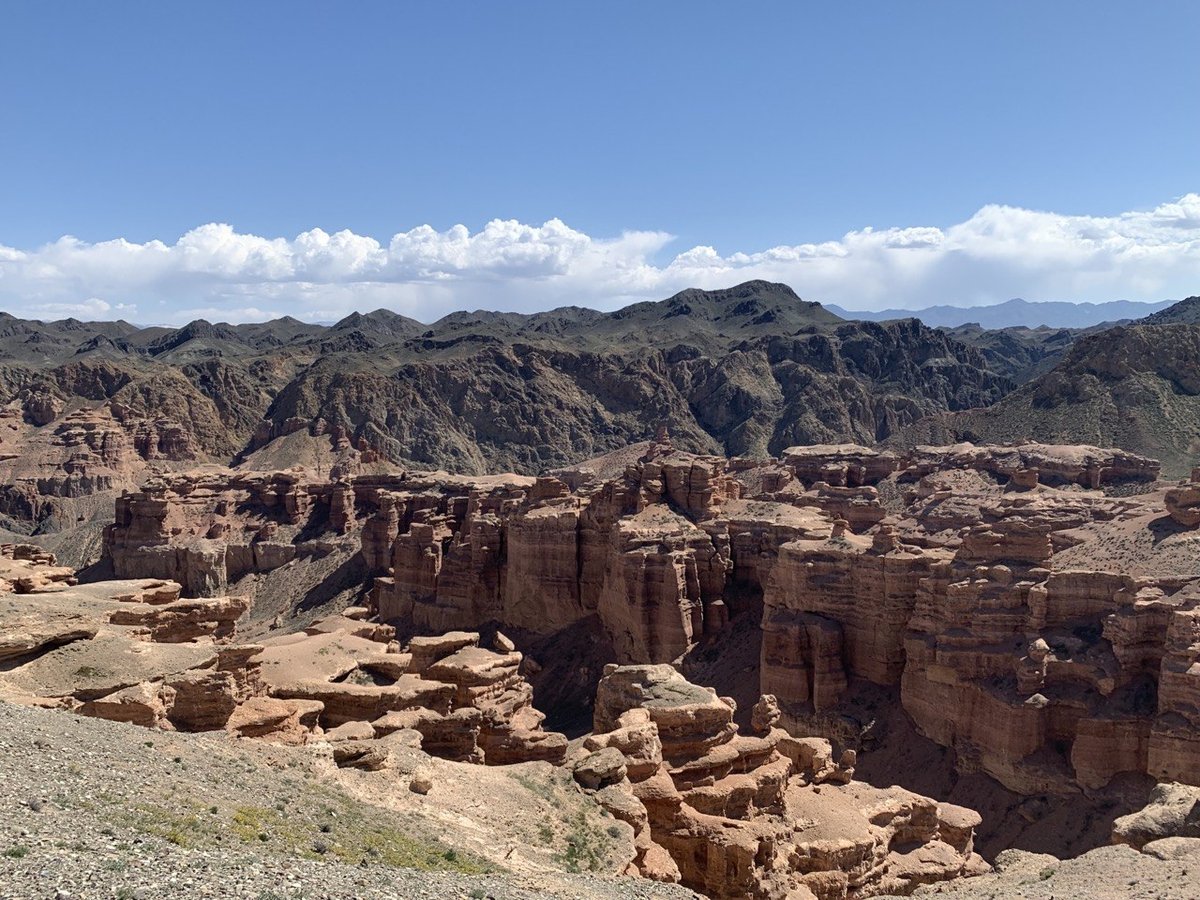 Charyn Canyon Valley of Castles — dramatic red sandstone formations, Kazakhstan