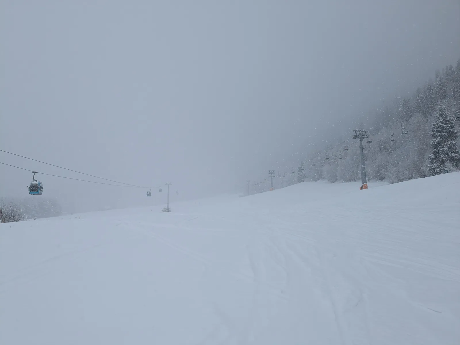 Akbulak ski resort outside Almaty in winter