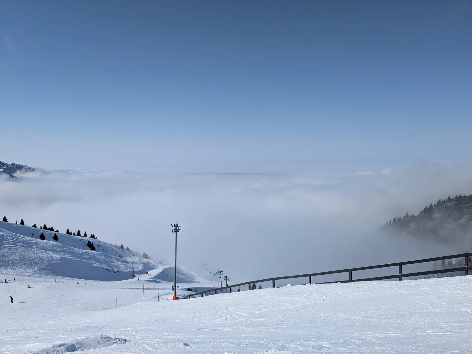 Shymbulak ski resort above Almaty in winter